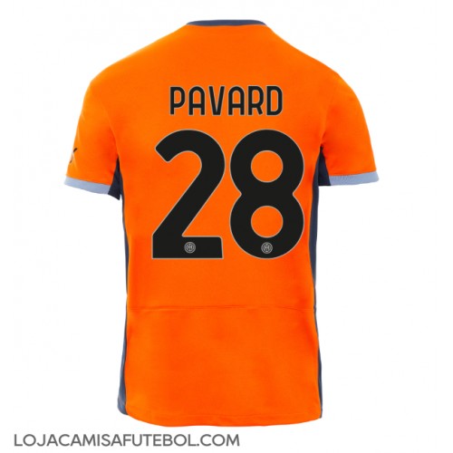 Camisa de Futebol Inter Milan Benjamin Pavard #28 Equipamento Alternativo 2023-24 Manga Curta